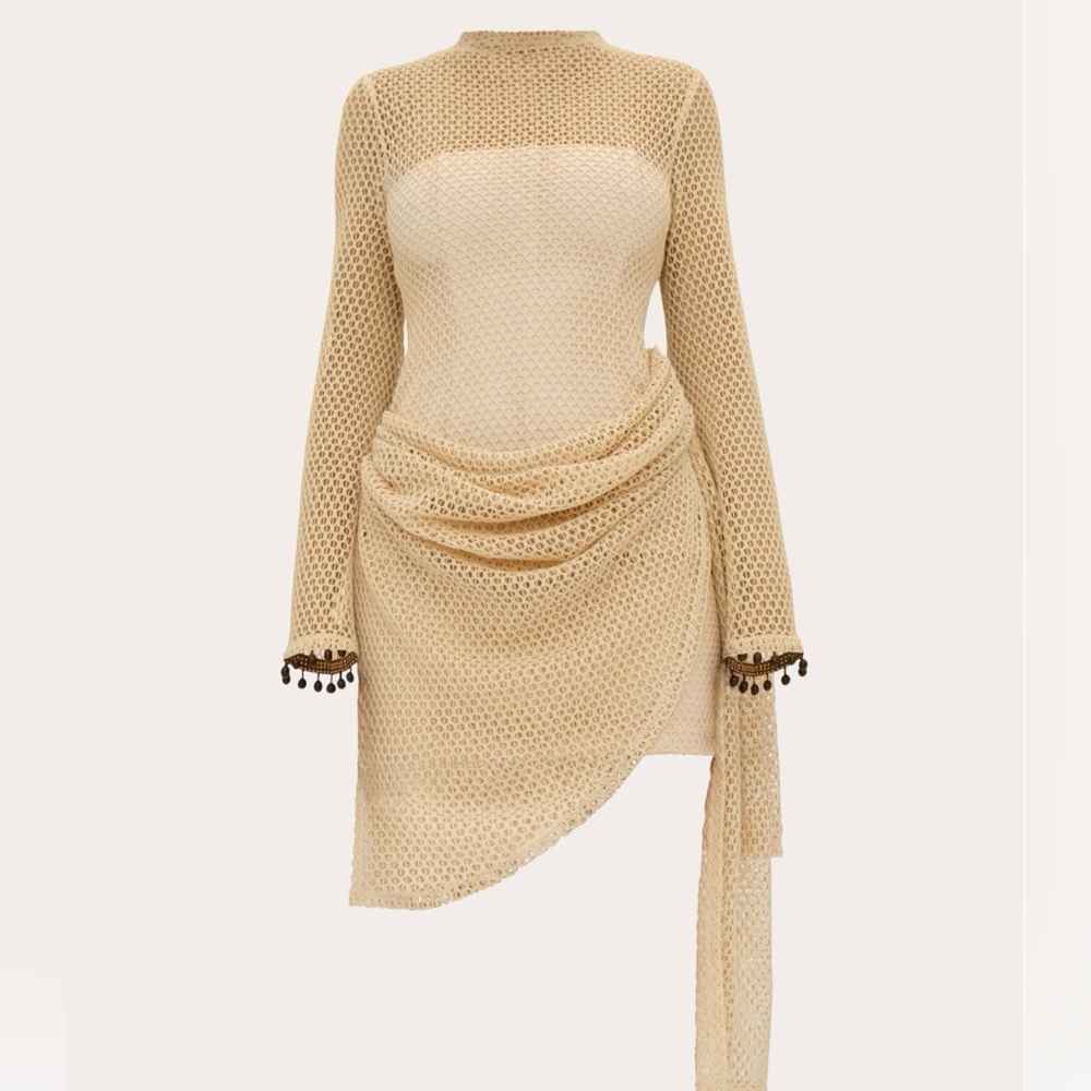 Andrea Iyamah Egu Crochet Mini Dress